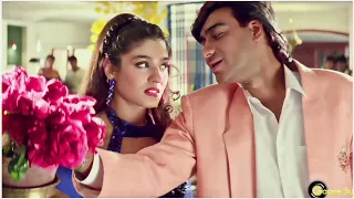 Kitna Haseen Chehra - Dilwale ((Love Song)) Ajay Devgan, Raveena Tandon | Kumar Sanu | 90s Songs