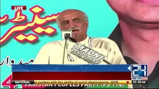 Khursheed Shah addressing Ceremony in Karachi