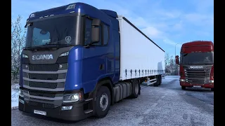 на Италию, новая дорога, зима #ets2  #libricon