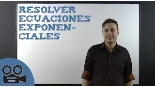 Resolver ecuaciones exponenciales