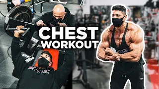 Road to Olympia Ep4: 4 Weeks Out, Chest Workout Ft Hany Rambod