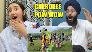 Indians React to Cherokee Pow Wow Grand Entry!