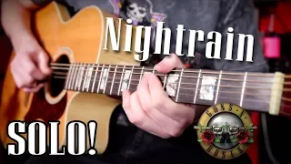 Nightrain by Guns 'N' Roses | ACOUSTIC SOLO COVER | LESSON WITH TABS