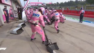 Lance Stroll hits his pit crew | 2020 Imola Grand Prix