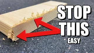 Two Ways to Stop Wood Tear Out on a Miter Saw #shorts