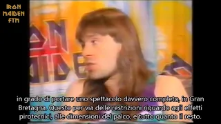 Bruce Dickinson: Raramente possiamo portare uno spettacolo completo in Gran Bretagna (1988) SUB-ITA