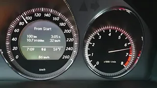 Mercedes w204 c300 3.0 231 hp V6 manual Acceleration 0-100 kmh