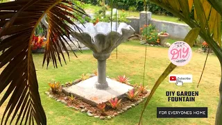 Cement Craft Ideas - DIY  Cement Fountain for Outdoors