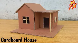 Build A Simple Cardboard House I DIY Cardboard House