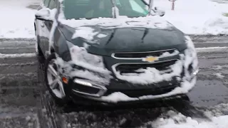 TESTING MY CRUZE ON PILE OF SNOW!!!