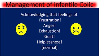 Infantile Colic-Evidence Based Recommendations