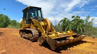 Lets get to shoving some dirt! Digging a pond with a CAT 953K, 320, AND A D5!!