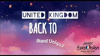 Stand Uniqu3 - Back to life|🇬🇧 United Kingdom | Lyrics | Junior Eurovision 2023