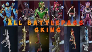 Apex Legends: All Battle Pass Skins From Season 1-17, All Weapon And Legend Skins!