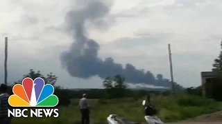 Eyewitness Video Of Malaysian Airlines Crash Site | NBC News