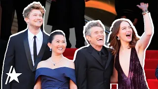 Emma Stone Dazzles w/ Co-Star Joe Alwyn At Cannes Film Festival