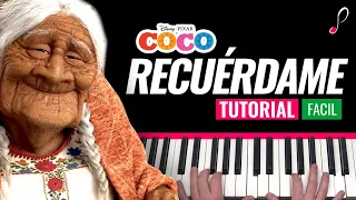 Como tocar "Recuérdame"/"Remember me"(Disney Coco movie) - Piano tutorial y partitura