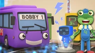 Bobby The Bus Goes ELECTRIC | Gecko's Garage | Trucks For Children | Educational Videos For Kids