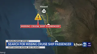 Coast Guard searching for missing Australian cruise ship passenger