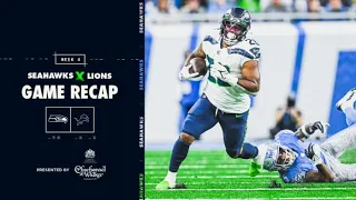2022 Week 4: Seahawks at Lions Game Recap
