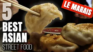 We Tried 5 Asian Street Food in LE MARAIS Paris (Cheap Eats)