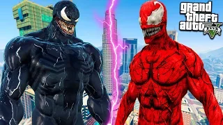 ВЕНОМ ПРОТИВ КАРНАЖА В ГТА 5 МОДЫ! VENOM VS CARNAGE ОБЗОР МОДА В GTA 5! ИГРЫ ГТА ВИДЕО MODS