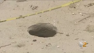 Deep Sinkholes Popping Up Across New Jersey Beaches