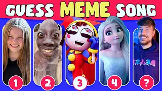 GUESS MEME & WHO'S SINGING🎤🎵🔥 Lay Lay, King Ferran, Salish Matter, Elsa, Tenge Tenge, MrBeast, Panda