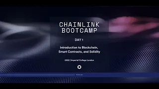 Chainlink Bootcamp at Imperial College London - Autumn 2022
