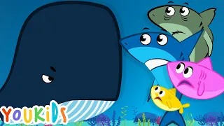 Baby Shark Song | Baby Shark Family vs Giant Whale