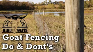 Goat Fencing Do & Don’t | Goat Fencing Tips | I share some fencing Tips | Raising Goats | Goat Farm