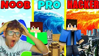 NOOB vs PRO vs HACKER: ÓRIÁS TSUNAMI BÁZIS ÉPITŐ KIHIVÁS!