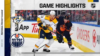 Predators @ Oilers 11/1 | NHL Highlights 2022