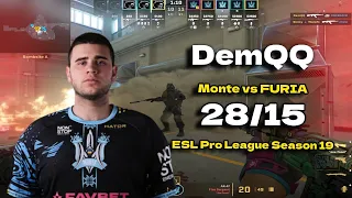 CS2 POV Monte DemQQ (28/15) vs FURIA (Nuke) @ ESL Pro League Season 19