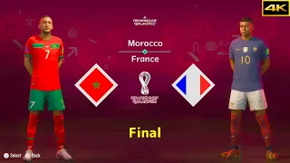 FIFA 23 | MOROCCO vs. FRANCE | ZIYECH vs. MBAPPE | FIFA WORLD CUP FINAL | [4K]