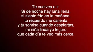 Te mando flores letra - Fonseca