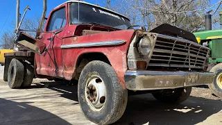 1967 Ford f350 with 236ci Perkins diesel start up