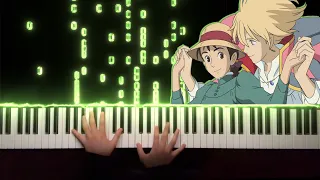 Howl's Moving Castle (ハウルの動く城) - The Merry-go-round of Life (人生のメリーゴーランド) | Piano Cover by minapiano
