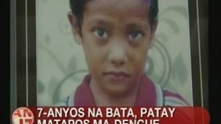 UB: 7-anyos na bata, patay matapos ma-dengue