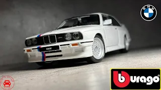 1/24 Bburago 1988 BMW E30 M3 3 series White  寶馬