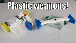 How much damage can plastic weapons do? (150g combat robots)