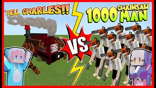 KETIKA HELL CHARLES VS 1000 CHAINSAW MAN !! SIAPA MENANG ?? Feat @sapipurba Minecraft