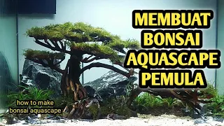 BONSAI AQUASCAPE TUTORIAL PEMULA ‼️ #bonsai #aquascape #tutorial #aquascapepemula