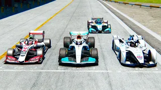 Mercedes F1 2022 vs IndyCar vs Formula Supreme vs Formula E at Nordschleife