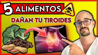 5 ALIMENTOS que debes EVITAR con HIPOTIROIDISMO || ¡Pueden DAÑAR tu TIROIDES!