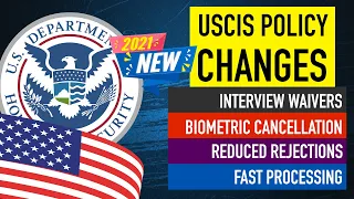 "USCIS Policy Changes for Green Card & Visa:Interview Waivers,Biometric Cancellation,Fast Process🇺🇸"