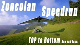 Zoncolan Speedrun / Top to Bottom / #Hanggliding