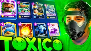 ESSE DECK TÓXICO É MUITO FÁCIL DE GANHAR DE TODOS OPONENTES NO CLASH ROYALE