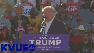 Former President Trump holds first election rally in Waco | KVUE