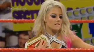 (WWE) Alexa Bliss Vs Bayley For  Women Championship Kendo Stick On A Pole  Extreme Rule Full :-)